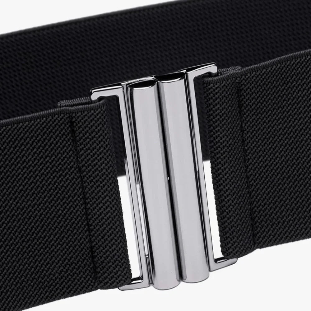 Black Elastic Stretch Belt!